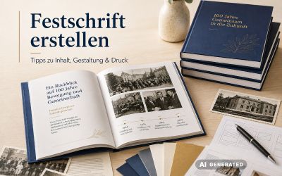 Festschrift erstellen: Tipps zu Inhalt, Gestaltung & Druck Festschrift erstellen: Tipps zu Inhalt, Gestaltung & Druck